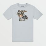 camiseta florida manga corta azul celeste Z44ZX100 ropa hombres