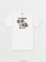 camiseta florida manga corta blanco Z44ZX101 ropa hombres