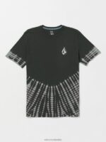 camiseta icónica de manga corta con tinte de piedra sigilo Z44ZX22 ropa hombres