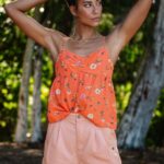 camiseta sin mangas mucho mahalo coral oscuro Z44ZX808 ropa mujer