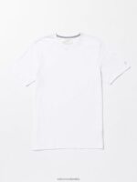 camiseta sólida de manga corta blanco Z44ZX14 ropa hombres