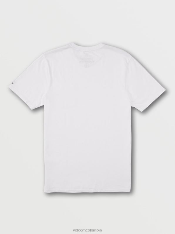 camiseta sólida de manga corta con bolsillo blanco Z44ZX123 ropa hombres - Image 4