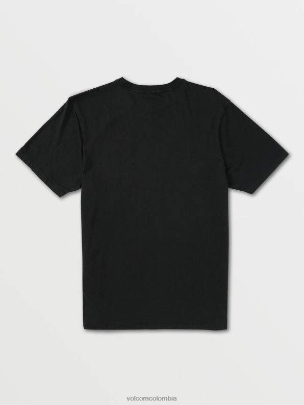 camiseta sólida de manga corta con bolsillo negro Z44ZX114 ropa hombres - Image 3