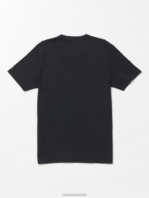 camiseta sólida de manga corta negro Z44ZX12 ropa hombres - Image 2