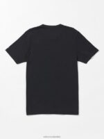 camiseta sólida de manga corta negro Z44ZX12 ropa hombres - Image 3