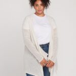 cárdigan cruzado de tallas grandes go go avena Z44ZX868 ropa mujer