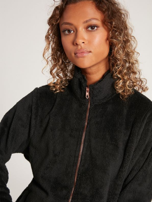chaqueta_con_cremallera_pheelin_phuzzy_negro_z44zx855_ropa_mujer.jpg chaqueta con cremallera pheelin phuzzy negro Z44ZX855 ropa mujer - Image 1