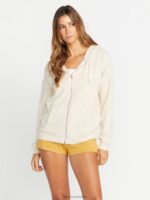 chaqueta con cremallera vivid in lounge crema Z44ZX848 ropa mujer - Image 2