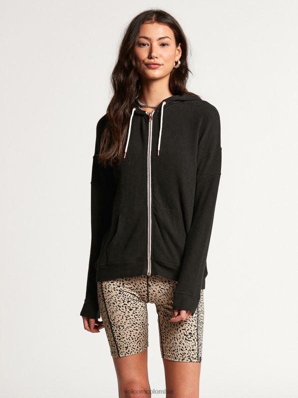 chaqueta_con_cremallera_vivid_in_lounge_negro_z44zx849_ropa_mujer.jpg chaqueta con cremallera vivid in lounge negro Z44ZX849 ropa mujer - Image 1
