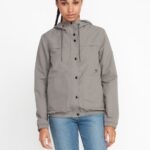 chaqueta de piedra enemiga gris metalizado Z44ZX905 ropa mujer