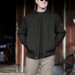 chaqueta de trabajo negro Z44ZX191 ropa hombres