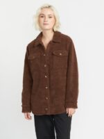 chaqueta sherpa silenciosa chocolate Z44ZX900 ropa mujer