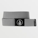 cinturón con tribanda circular cuero gris Z44ZX427 accesorios hombres