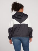 cortavientos apedreado de viento de talla grande blanco negro Z44ZX892 ropa mujer - Image 3