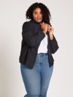 cortavientos de piedra enemigo talla grande negro Z44ZX893 ropa mujer - Image 20