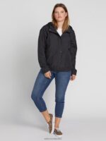 cortavientos de piedra enemigo talla grande negro Z44ZX893 ropa mujer - Image 3