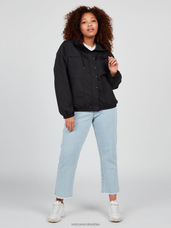 cortavientos de piedra enemigo talla grande negro Z44ZX893 ropa mujer - Image 8