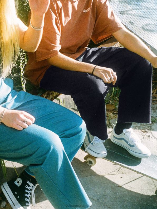 esto que ellos pantalones de skate azul medianoche Z44ZX937 ropa mujer - Image 3