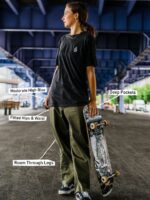 esto que ellos pantalones de skate militar Z44ZX932 ropa mujer - Image 13