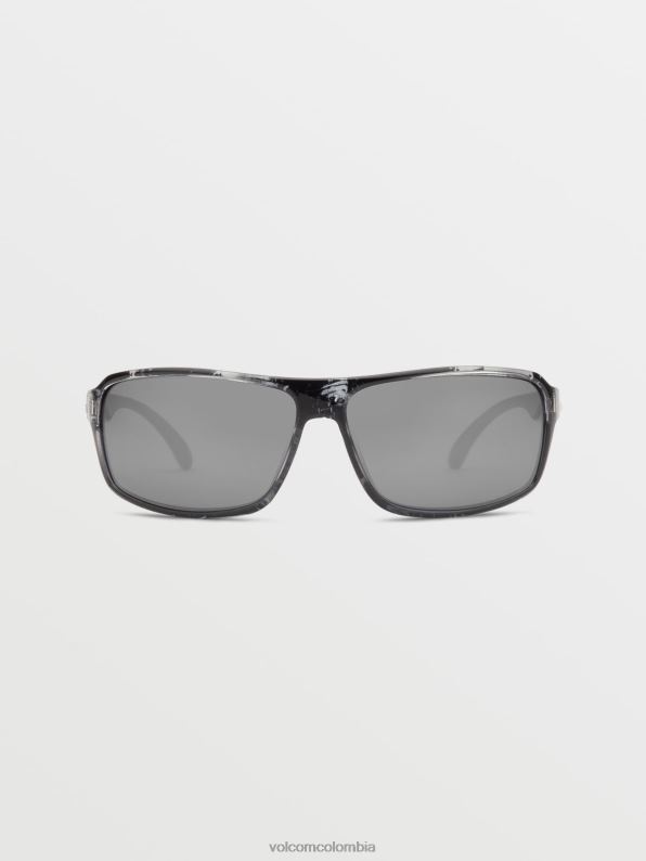 gafas de sol de clase corporativa mármol brillante/espejo plateado Z44ZX462 exterior unisexo - Image 1