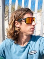 gafas de sol machistas cromo negro mate/gris rojo Z44ZX447 exterior unisexo - Image 2