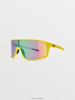 gafas de sol machistas espejo brillante amarillo-aguamarina/arcoíris Z44ZX501 exterior unisexo - Image 2