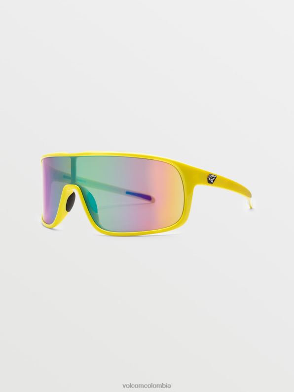 gafas de sol machistas espejo brillante amarillo-aguamarina/arcoíris Z44ZX501 exterior unisexo - Image 3