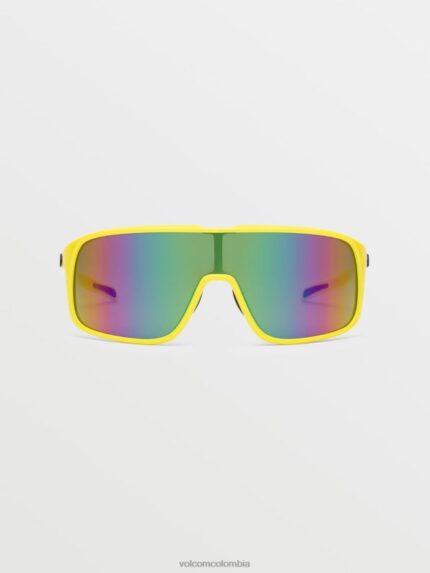 gafas de sol machistas espejo brillante amarillo-aguamarina/arcoíris Z44ZX501 exterior unisexo