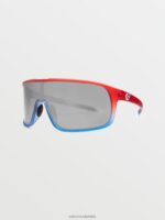 gafas de sol machistas estrellas y rayas/espejo plateado Z44ZX472 exterior unisexo - Image 2