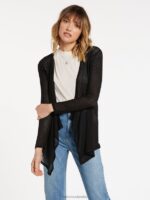 ir ir abrigo suéter negro Z44ZX865 ropa mujer