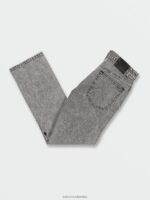 jeans con corte moderno verdadero negro vintage Z44ZX357 ropa hombres - Image 3