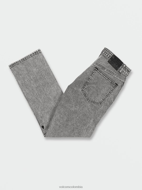 jeans con corte moderno verdadero negro vintage Z44ZX357 ropa hombres - Image 3