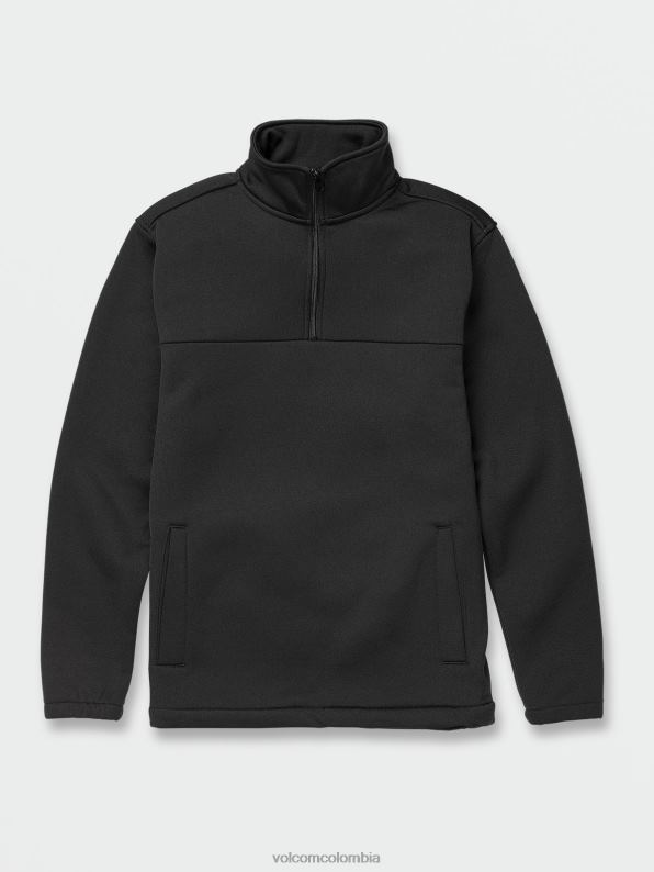 jersey de forro polar con cremallera de workwear negro Z44ZX171 ropa hombres - Image 2
