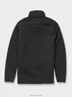 jersey de forro polar con cremallera de workwear negro Z44ZX171 ropa hombres - Image 5