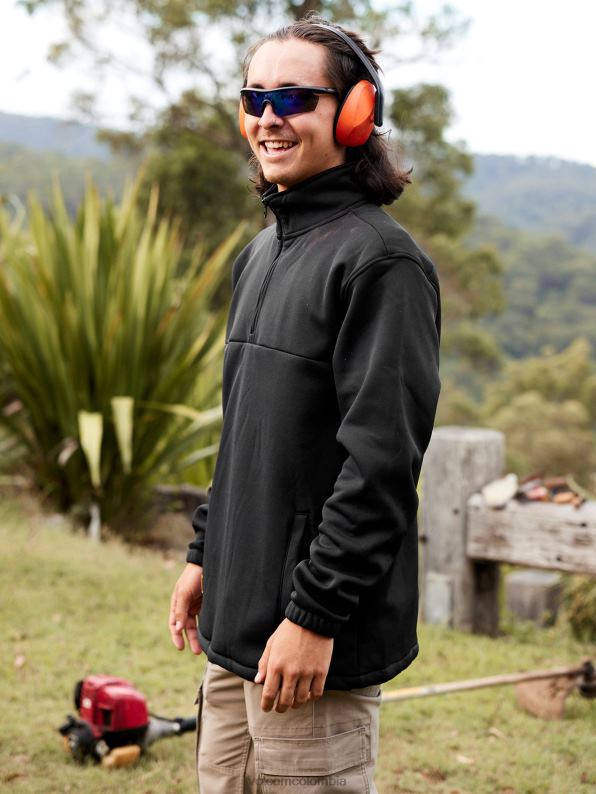 jersey_de_forro_polar_con_cremallera_de_workwear_negro_z44zx171_ropa_hombres.jpg jersey de forro polar con cremallera de workwear negro Z44ZX171 ropa hombres - Image 1
