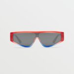 lentes de sol con vidriado de vinilo estrellas y rayas/espejo plateado Z44ZX457 exterior unisexo