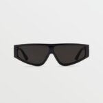 lentes de sol con vidriado de vinilo negro brillante/gris Z44ZX459 exterior unisexo