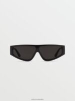 lentes de sol con vidriado de vinilo negro brillante/gris Z44ZX459 exterior unisexo