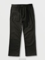 malditos pantalones chinos de skate negro Z44ZX306 ropa hombres - Image 7