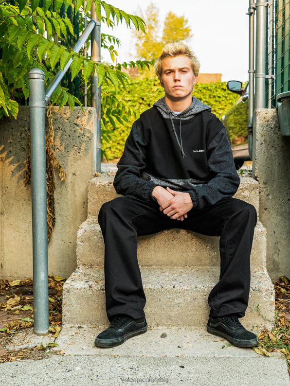 malditos_pantalones_chinos_de_skate_negro_z44zx306_ropa_hombres.jpg malditos pantalones chinos de skate negro Z44ZX306 ropa hombres - Image 1