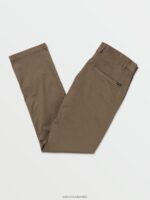 malditos pantalones chinos elásticos modernos champiñón Z44ZX294 ropa hombres - Image 3