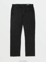 malditos pantalones elásticos regulares negro Z44ZX298 ropa hombres