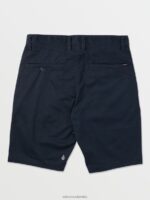 malditos shorts chinos elásticos modernos azul marino oscuro Z44ZX219 ropa hombres - Image 3