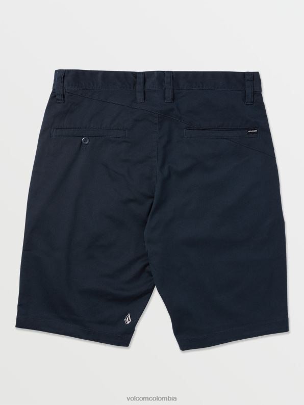malditos shorts chinos elásticos modernos azul marino oscuro Z44ZX219 ropa hombres - Image 3