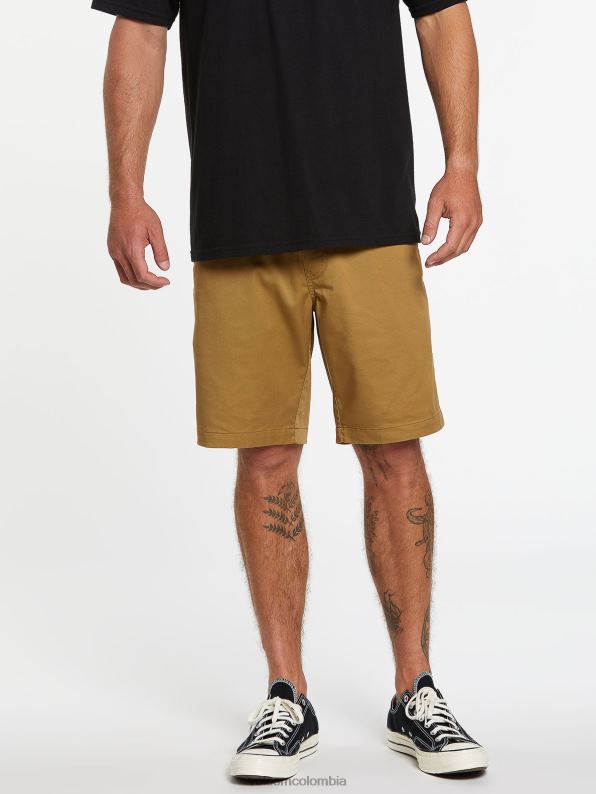 malditos shorts con cintura elástica caqui oscuro Z44ZX223 ropa hombres - Image 11