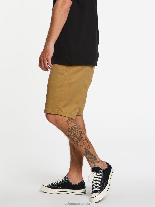 malditos shorts con cintura elástica caqui oscuro Z44ZX223 ropa hombres - Image 15