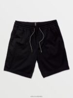 malditos shorts con cintura elástica negro Z44ZX213 ropa hombres - Image 13