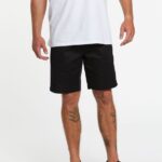 malditos shorts con cintura elástica negro Z44ZX213 ropa hombres