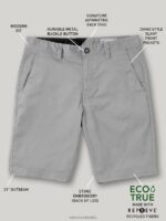 malditos shorts elásticos modernos gris Z44ZX766 exterior unisexo - Image 12
