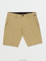 malditos shorts estáticos cruzados caqui oscuro Z44ZX224 ropa hombres